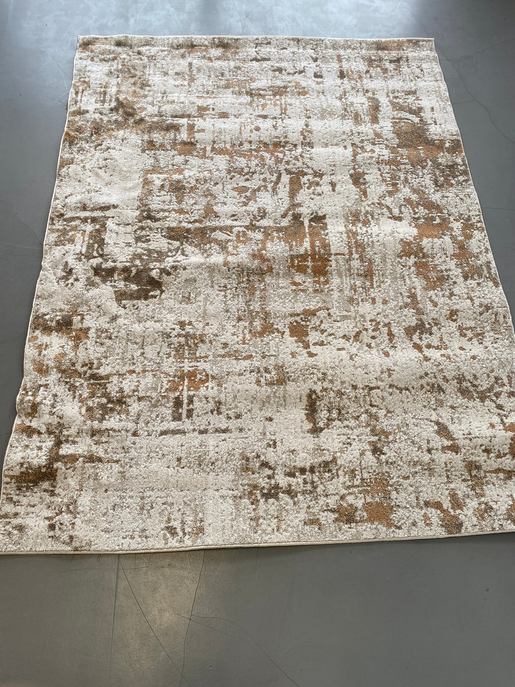 Nordic Beige & Brown Rug – Distressed Look | Soft, Elegant & Versatile