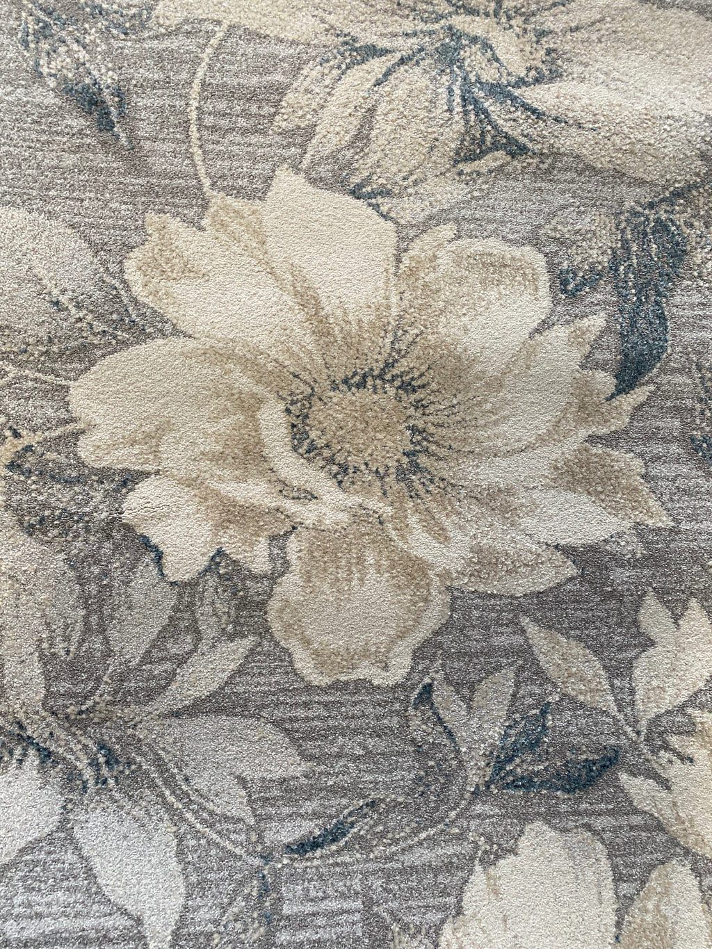 Beige & Navy Blue Elegance – Soft & Washable Rug – 230x160 cm