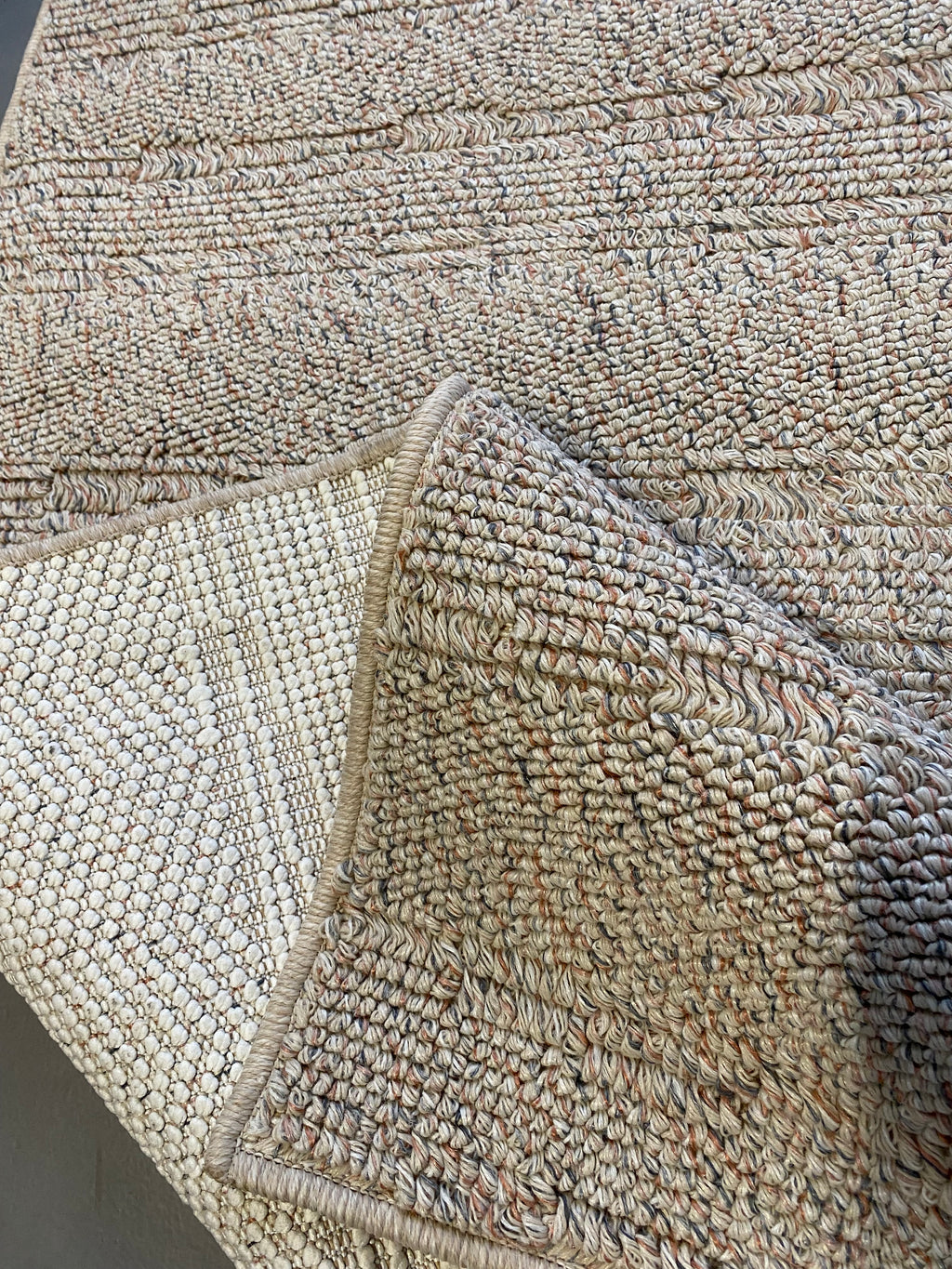 Alfombra Beige Textura Natural 160x230 (Pelo Bajo) — Tapis Beige Texture Naturelle 160x230 (Poil Court)