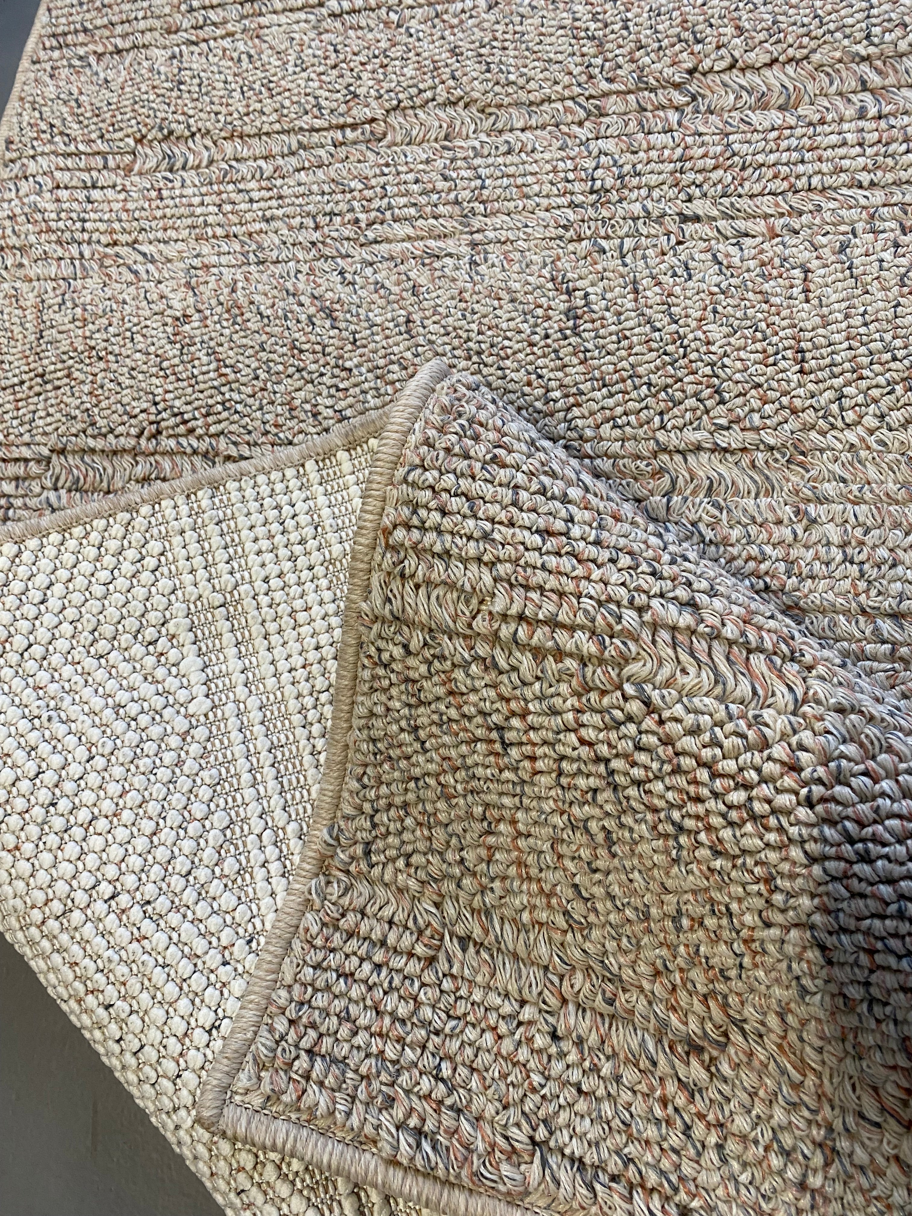 Alfombra Beige Textura Natural 160x230 (Pelo Bajo) — Tapis Beige Texture Naturelle 160x230 (Poil Court)