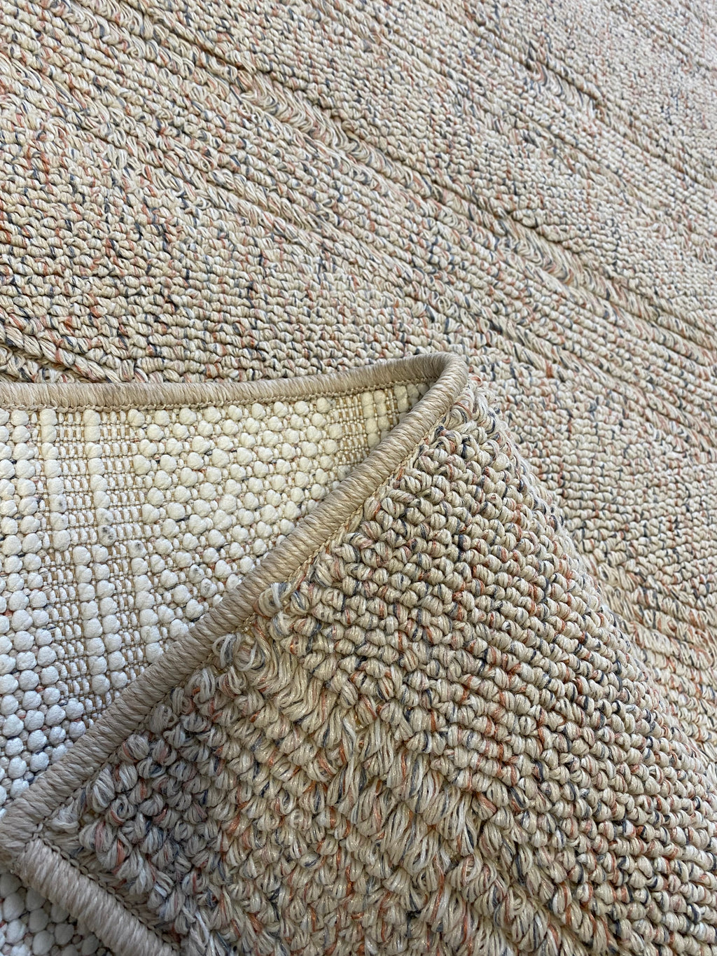 Alfombra Beige Textura Natural 160x230 (Pelo Bajo) — Tapis Beige Texture Naturelle 160x230 (Poil Court)