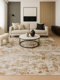 Nordic Beige & Brown Rug – Distressed Look | Soft, Elegant & Versatile