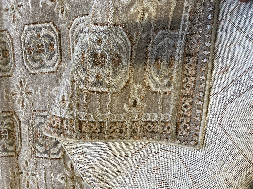 Alfombra Medallones Beige 160x230 (Pelo Bajo) — Tapis Médaillons Beige 160x230 (Poil Court)