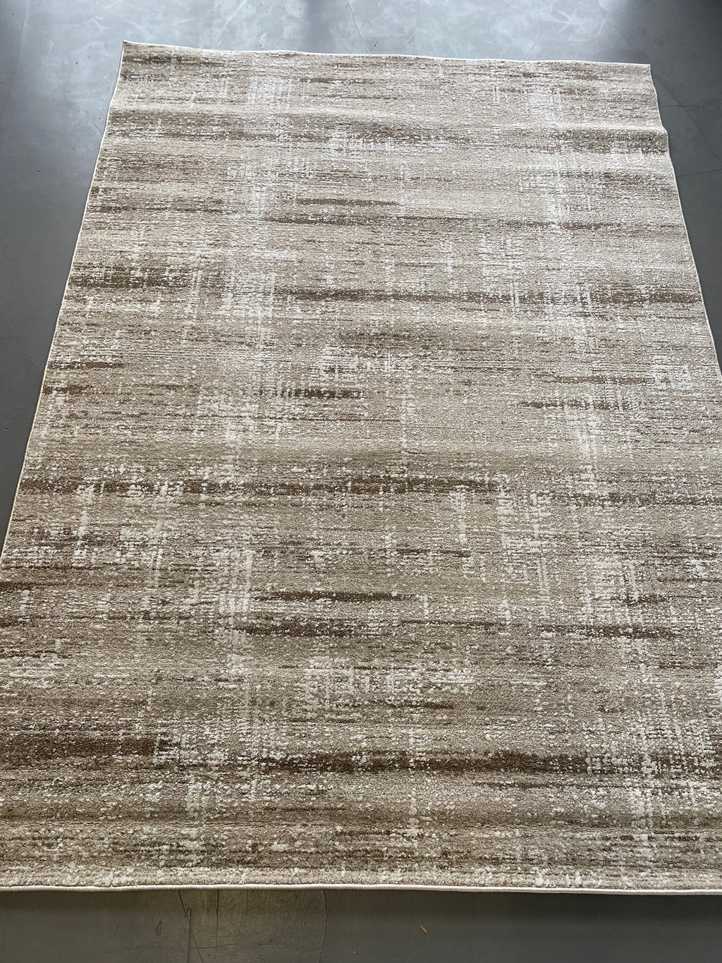 Alfombra lavable 230x160 salón nórdico moderna beige y marrón  | NIDO SH